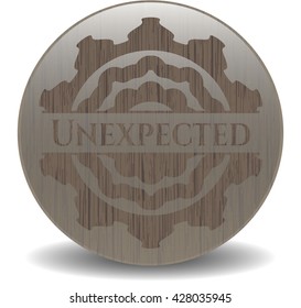 Unexpected retro wood emblem