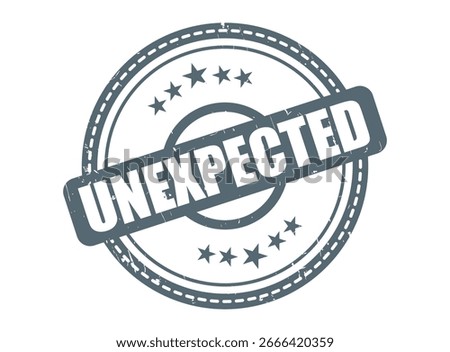 Unexpected Rubber Stamp Seal with a Star Border