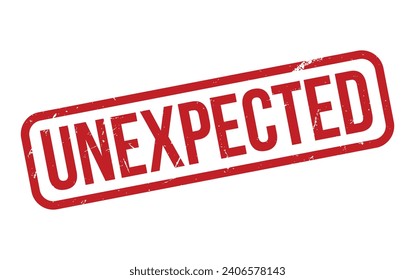 Unexpected Rubber Stamp Seal Vector