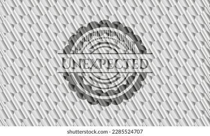 Unexpected silver color emblem. Scales pattern. Vector Illustration. Detailed. 