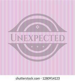 Unexpected vintage pink emblem