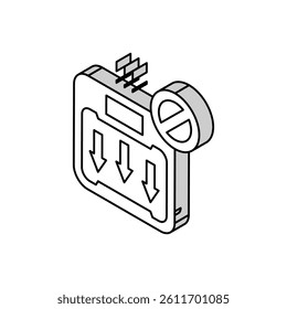 unexplained weight loss hepatitis isometric icon vector. unexplained weight loss hepatitis sign. isolated symbol illustration
