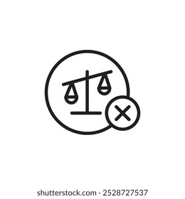Vector de esquema de icono injusto para ui de Web