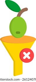 Unfiltered Icon Flat Vector Illustration