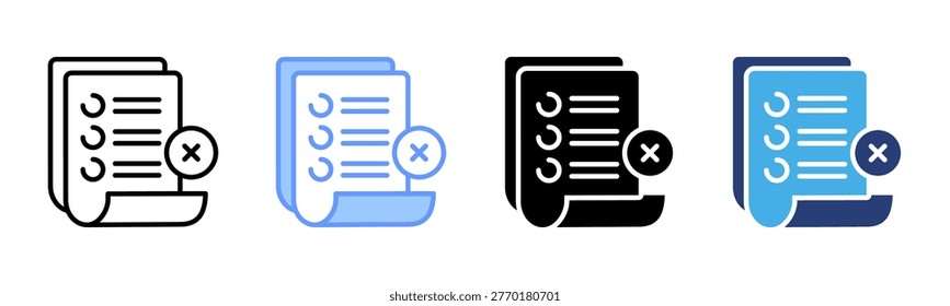 Unfinished icon set multiple style collection
