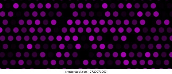Bokeh violeta abstracto desenfocado sobre fondo negro. desenfocado y borroso muchas luces redondas.