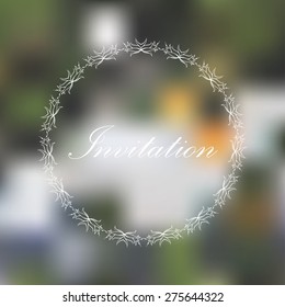 Unfocused background with a place for your text. Element for card design. Vector illustration
