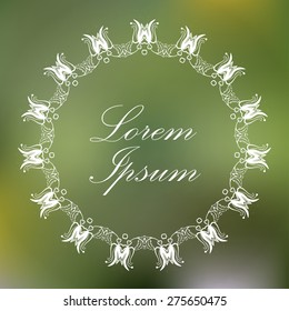 Unfocused background with a place for your text. Element for card design. Vector illustration