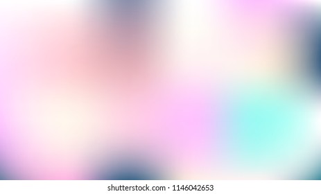 Unfocused Mesh Vector Background, Hologram Bright Overlay. Funky Pink, Purple, Turquoise Dreamy Noble Unicorn Girlie Background. Rainbow Fairytale Texture Iridescent Pearlescent Holographic Paper