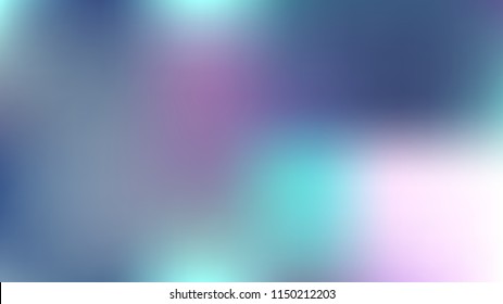 Unfocused Mesh Vector Background, Hologram Neon Overlay. Funky Pink, Purple, Turquoise Dreamy Tender Unicorn Girlie Background. Rainbow Fairytale Iridescent Pearlescent Holographic Dark Wallpaper