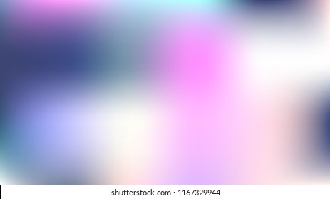 Unfocused Mesh Vector Background, Hologram Magic Overlay. Dreamy Pink, Purple, Turquoise Glamour Female Girlie Background. Rainbow Fairytale Flyer Iridescent Pearlescent Holographic Paper