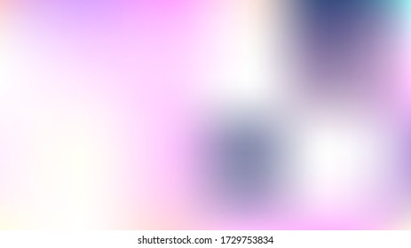 Unfocused Mesh Vector Background, Hologram Neon Overlay. Dreamy Pink, Purple, Turquoise Glam Female Cute Girlie Background. Rainbow Fairytale Iridescent Pearlescent Holographic Cool Wallpaper