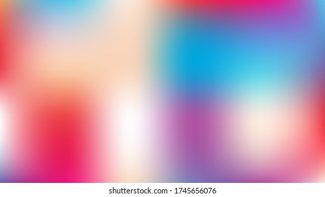 Unfocused Mesh Vector Background, Hologram Neon Overlay. Funky Pink, Purple, Turquoise Dreamy Tender Lights Girlie Background. Rainbow Fairytale Iridescent Pearlescent Holographic Cool Wallpaper