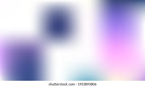 Unfocused Mesh Vector Background, Hologram Magic Overlay. Funky Pink, Purple, Turquoise Dreamy Female Unicorn Girlie Background. Rainbow Fairytale Texture Iridescent Pearlescent Holographic Paper