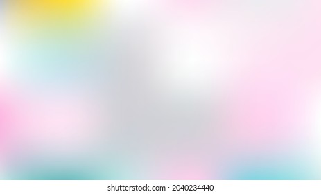 Unfocused Mesh Vector Background, Hologram Magic Overlay. Dreamy Pink, Purple, Turquoise Glam Female Cute Girlie Background. Trendy Rainbow Fairytale Iridescent Pearlescent Luxury Abstract Paper
