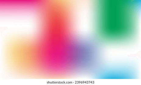 Unfocused Mesh Vector Background, Hologram Neon Overlay. Dreamy Pink, Purple, Turquoise Glitch Female Magic Girlie Background. Rainbow Fairytale Flyer Iridescent Pearlescent Holographic Paper