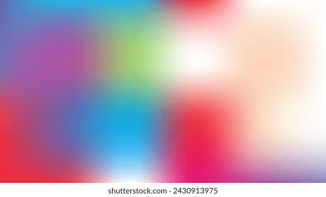 Fondo vectorial de malla sin foco, holograma princesa verde azulado. Glamour Rosa, Púrpura, Turquesa De Ensueño Vibrante Fondo De Chica Fresca. Tech Rainbow Fairytale Papel holográfico iridiscente perlescente