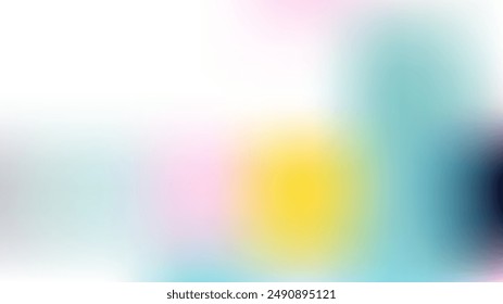 Unfocused Mesh Vector Background, Hologram Magic Teal. Glitch Pink, Purple, Turquoise Dreamy Tender Cool Girlie Background. Trendy Rainbow Fairytale Iridescent Pearlescent Luxury Abstract Paper