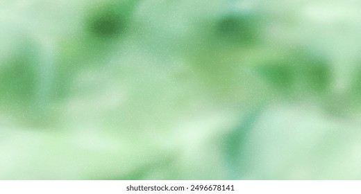 Unfocused sage green gradient seamless pattern with overlay noise texture. Pastel velvet wallpaper with soft tone gradation in swamp colors. Abstract vector illustration.