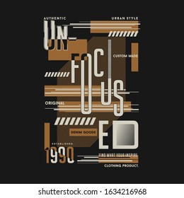 unfocused text frame graphic vector illustration good for t shirt print