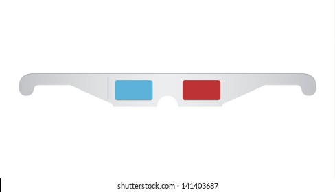 Unfolded cinema glasses