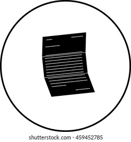 ungeschaltetes Buchstabensymbol