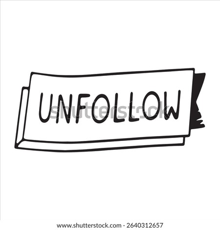 Unfollow Icon – Disconnect Symbol for User Interaction and Social Media UI