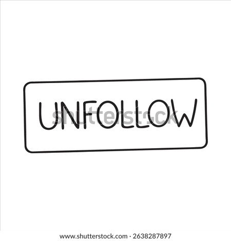 Unfollow Icon – User Disconnect and Social Media Interaction Removal Symbol