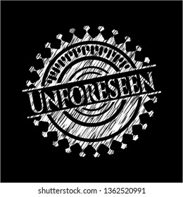 Unforeseen chalkboard emblem