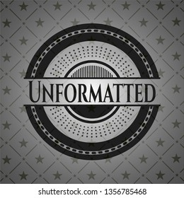 Unformatted dark badge