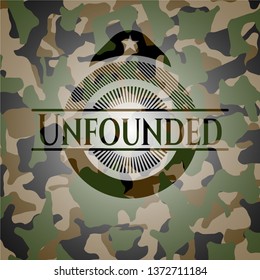 Unfounded camouflaged emblem