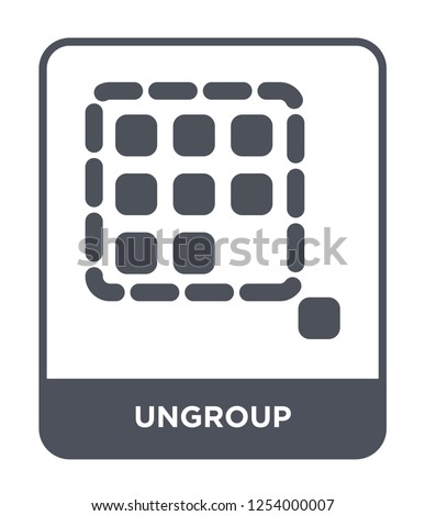 ungroup icon vector on white background, ungroup trendy filled icons from Geometry collection, ungroup simple element illustration
