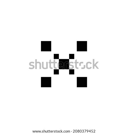 ungroup pixel perfect icon design. Flat style design isolated on white background. Vector illustration