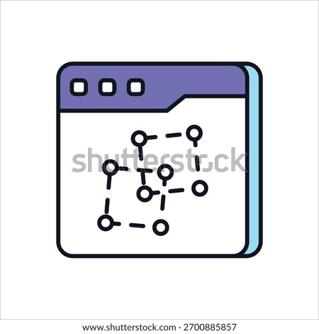 Ungroup Tool Vector icon stock illustration