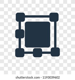 Ungroup vector icon isolated on transparent background, Ungroup transparency logo concept