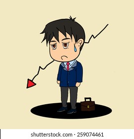 unhappy business man