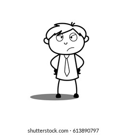 Unhappy Businessman Expression