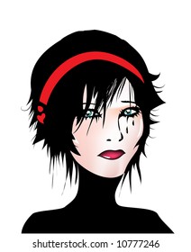 unhappy girl