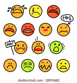 unhappy smileys