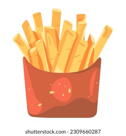 Unhealthy eating fried meal, fat snack icon isolated