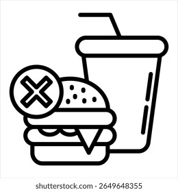 Unhealthy Food and Symbolizing Junk Food Single icon