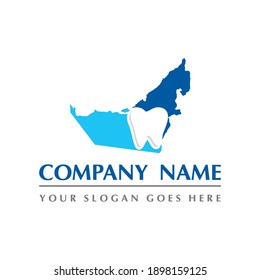 uni-emirate-arab-Karte und Logo für Zahnpflege