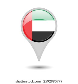 
uni emirates arab flag pin