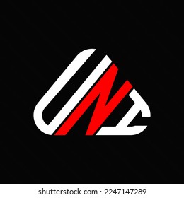 UNI letter logo creative design with vector graphic, UNI simple and modern logo.