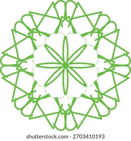Una flor única con mandala 
