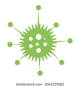 unicellular bacteria laboratory icon