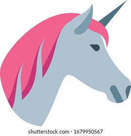 unicom illustration vector icon flat design