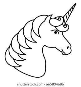 Unicorn animal horn