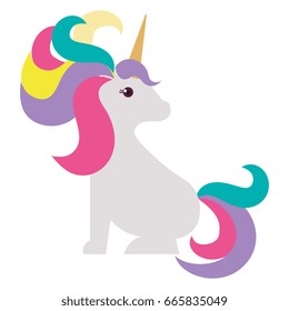 Unicorn animal horn