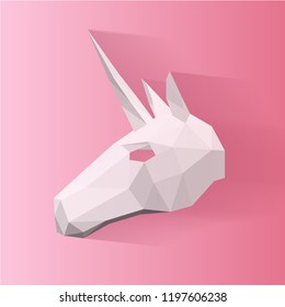 Unicorn Artwork Pink Background, Unicorn Gradient background colorful. Sky unicorn, Galaxy Cute Color star. Vector gradient Illustrator EPS10.